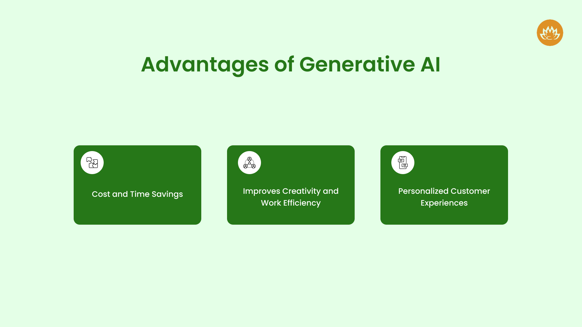 Advantages of Generative AI